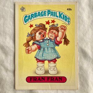 Garbage Pail Kids Card 1985 Topps - 49b Fran Fran